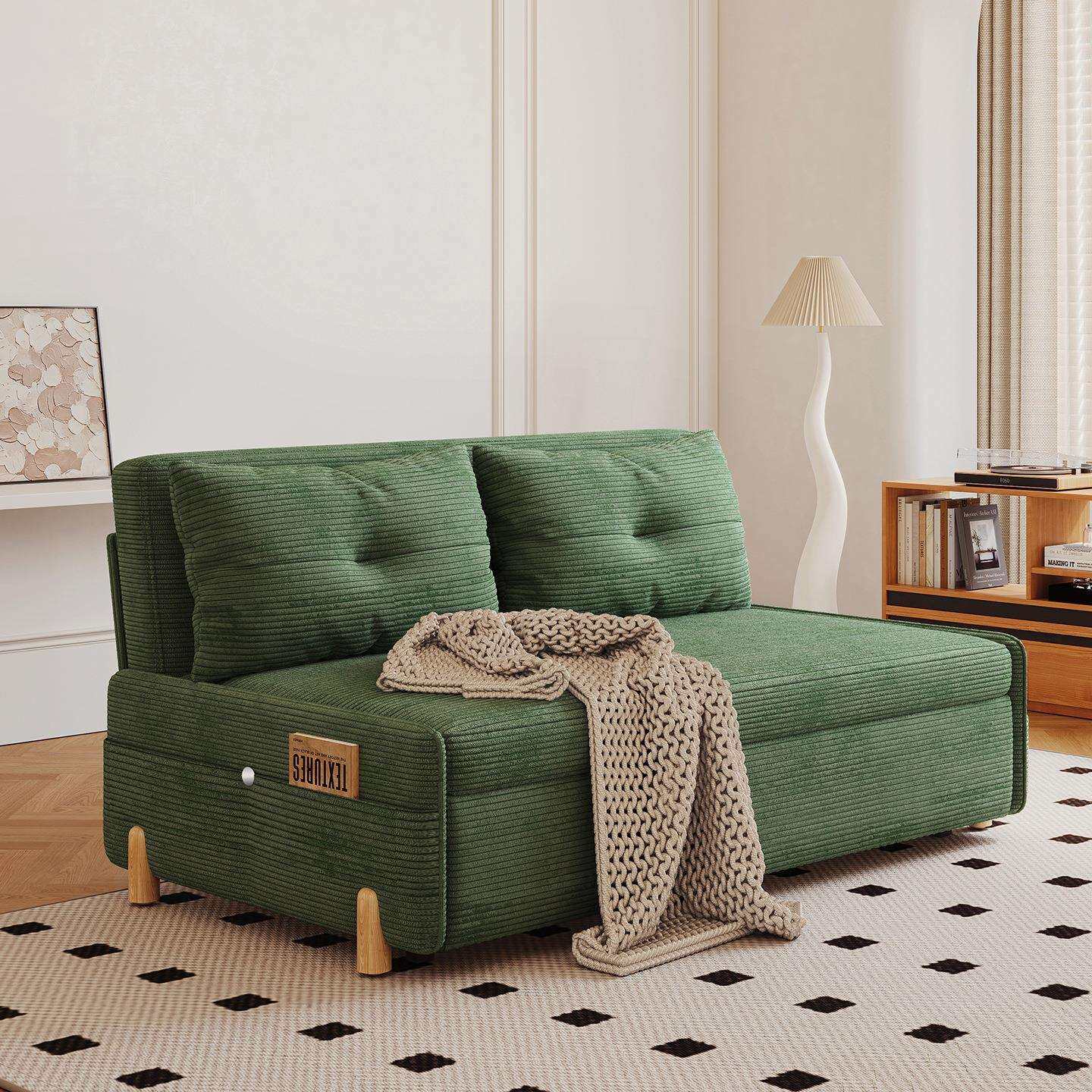 沙发床可折叠两用小户型客厅多功能双人单人网红款阳台伸缩推拉床