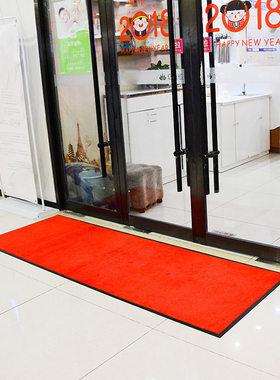 科洋地毯红色尼龙印花地毯酒店商场大厅橡胶门垫广告logo doormat