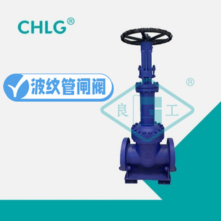 40C铸钢法兰波纹管闸阀高温蒸汽导热油 良固阀门集团WZ41H