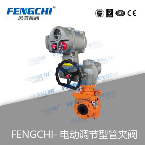 电动多回转调节型管夹阀、胶管阀FENGCHI风驰维护便利质保期长