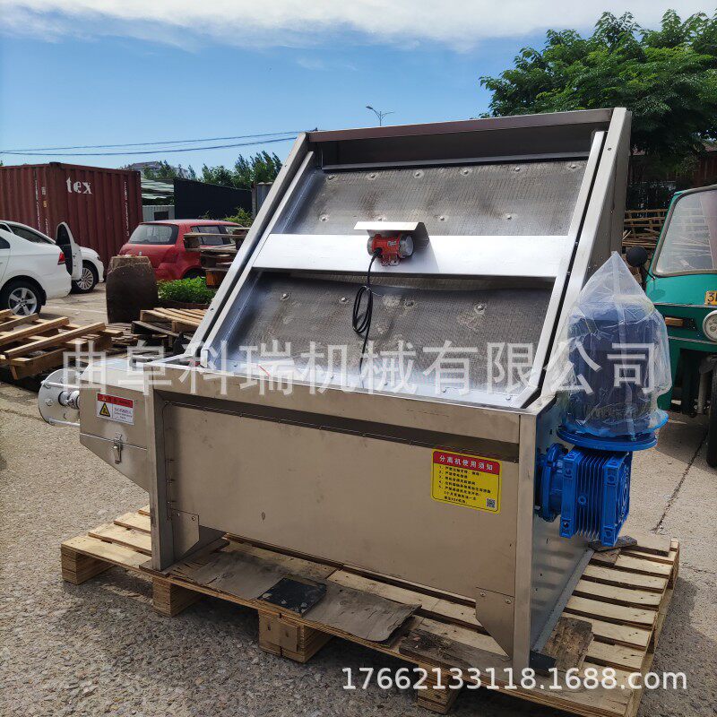 养殖场粪污干湿分离机 斜筛式猪场全自动固液分离脱水设备 科瑞