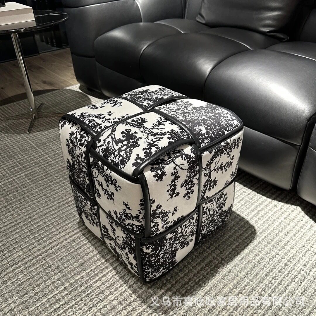 新中古法式丛林魔方换鞋凳