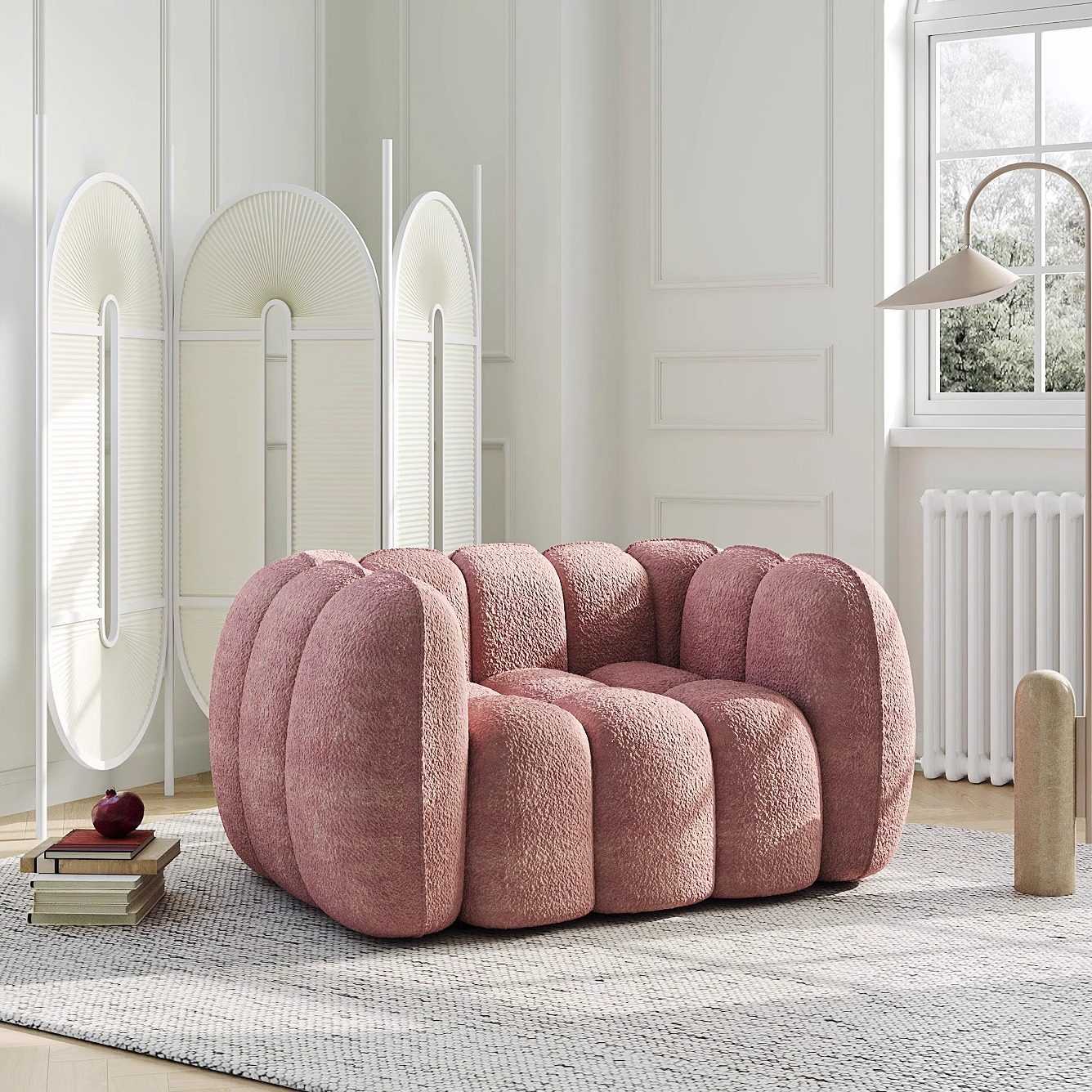 南瓜沙发法式复古风宁静粉现代简约设计师单人休闲沙发海绵客mω,电子元器件市场,电线扎带/束线带,淘宝优惠券,粉丝福利购,淘宝优惠卷