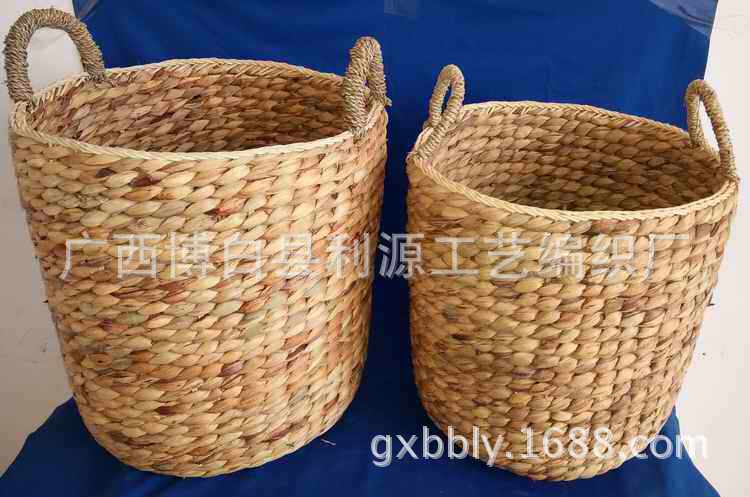 厂家供应草编衣物收纳筐水胡芦脏衣收纳篮草编插花篮家居收纳篮