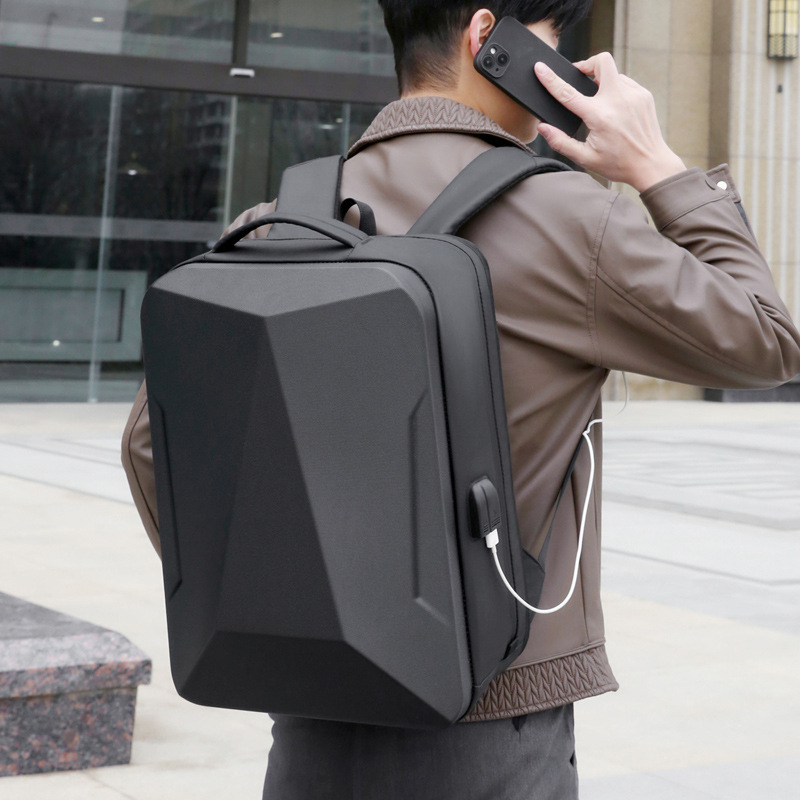 新款男士商务通勤双肩包轻便电脑包大容量旅行双肩背包户外旅行