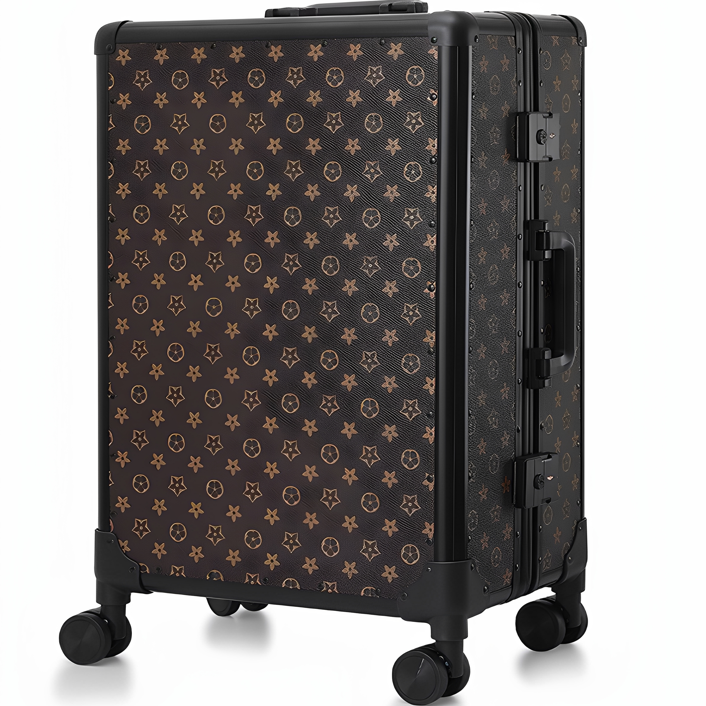 新款拉杆箱品牌行李箱耐磨铝框旅行箱海关密码锁登机箱20寸24