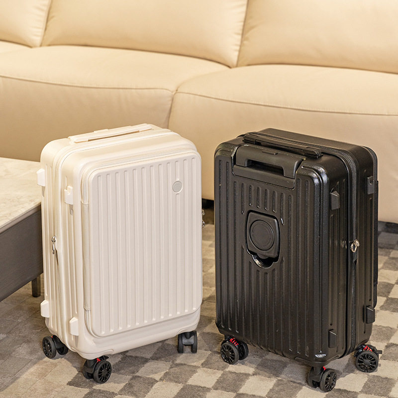 侧开可扩展三件套登机拉杆箱
