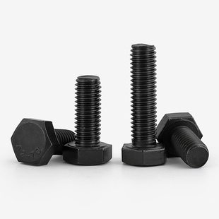 速发M4M5M6螺8M螺0黑色04不锈钢外六角M丝钉全牙黑色外六角1栓螺