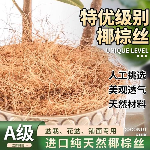 速发盆南原产花店海园艺椰丝铺面椰棕丝铺面椰棕丝装栽陶粒铺面石