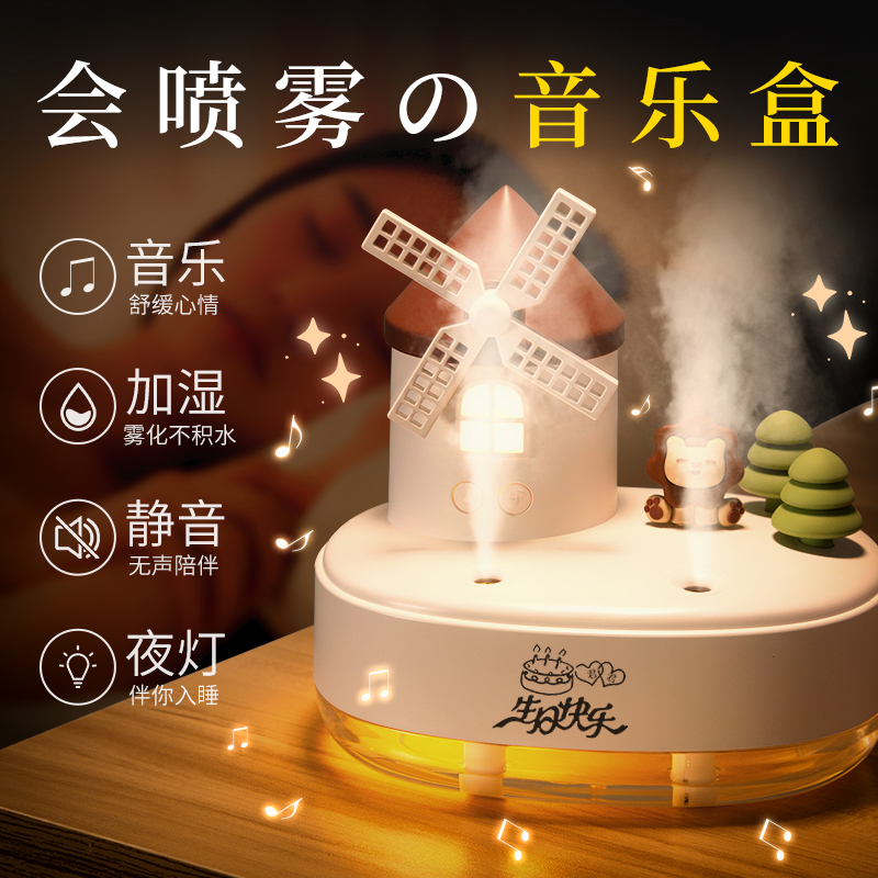 速发音乐盒八音盒生1礼物1小孩童儿童日0岁十生2的实用圣诞节