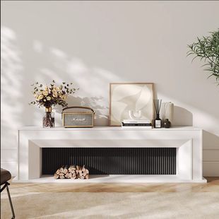 法式壁炉架奶油风壁炉柜网红美式装饰电视柜简约欧式置物架家用