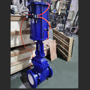 PZ641TC气动陶瓷排渣阀DN200法兰浆液阀DN400耐磨排渣闸阀DN450