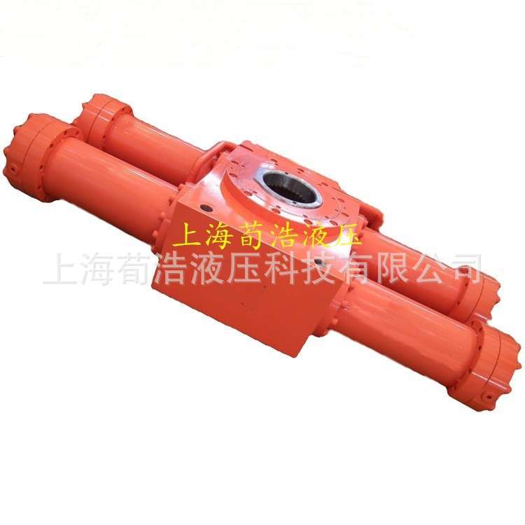 放转设备使用齿轮齿条摆动油缸大扭矩力法兰式齿条油缸