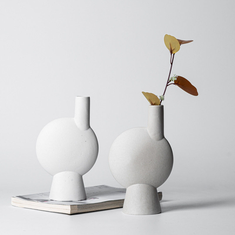 异形欧式喷釉磨砂陶瓷花瓶高级感白色花插家庭创意装饰摆件批发,电子元器件市场,电线扎带/束线带,淘宝优惠券,粉丝福利购,淘宝优惠卷