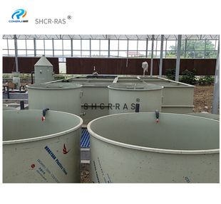 全新PP板原材料生产制作而成的PP锥底大鱼池陆基鱼池PP养殖池