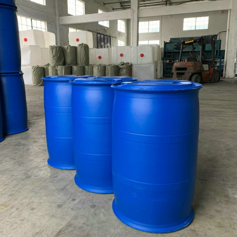 蓝色200L双环闭口包装桶200升化工塑料桶双开口化工塑胶桶油桶