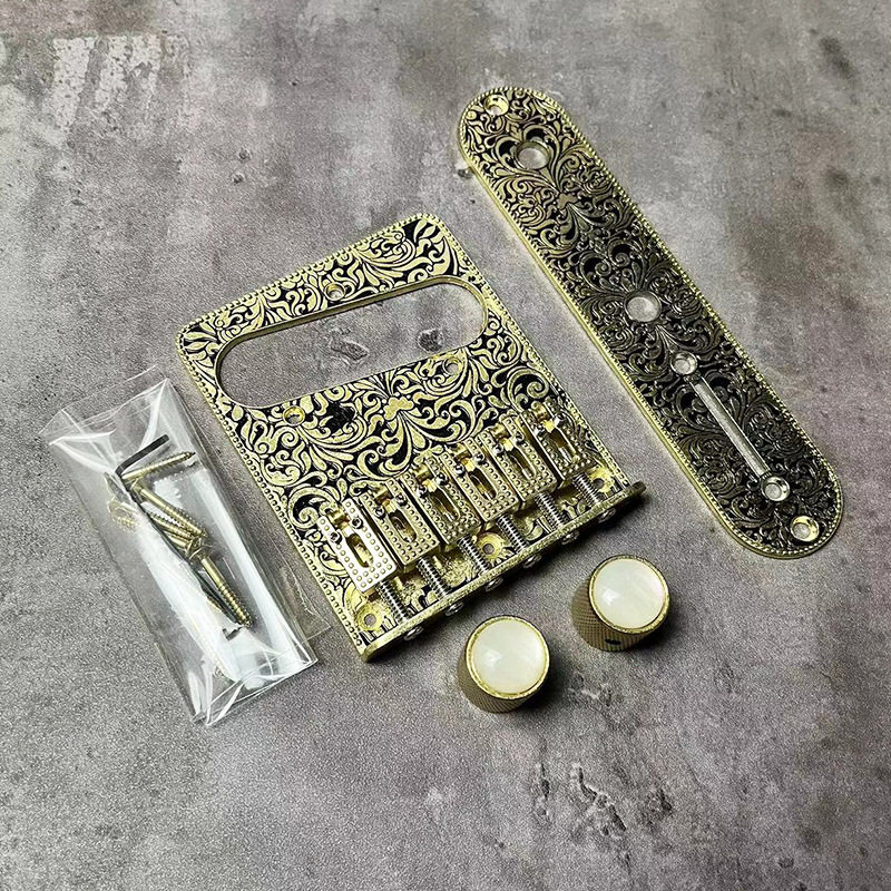 Tele雕花琴桥 升级配件 电吉他TL电路板旋钮螺丝美芬日芬墨芬改装