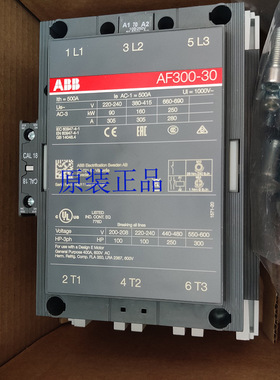ABB接触器AF300-30-11*100-250V AC/DC原装1SFL557001R7011现货