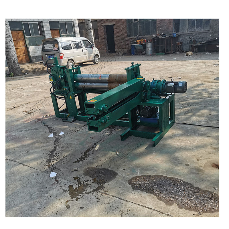 卧式三合一油桶切割机 油桶铁皮压平滚压设备 废旧油桶滚动剪切机