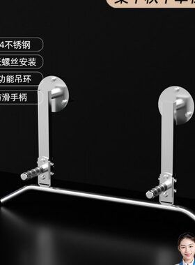 大七304不锈钢引体向上单杠家用室内横梁墙上打孔荡秋千健身器材