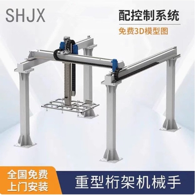 XZY重载码垛龙门桁架机械手长行程直线齿轮齿条十字导轨滑台模组