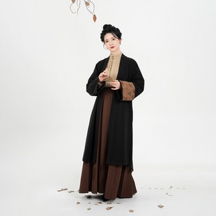 现货织造司[长风漠州]立领衬衫半身褶裙改良国风外套妆花马面裙女