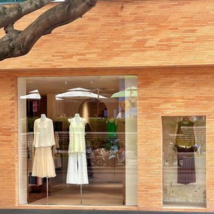 复古米黄陶土沙砖酒店耐火砖薄片咖啡厅砂结砖切片背景墙烧结砖片