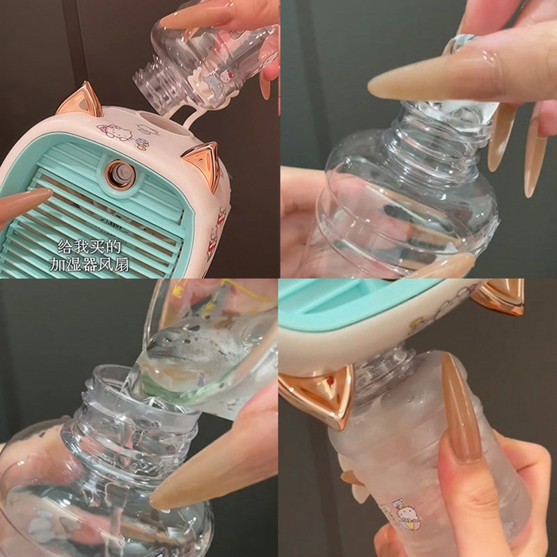 夏日清凉好物!迷你喷雾风扇小型家用桌面静音P空调扇便携式加湿器