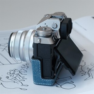 适用于富士XT5丹宁牛仔保护套X100VI皮套xt30三代XS20XT50皮套