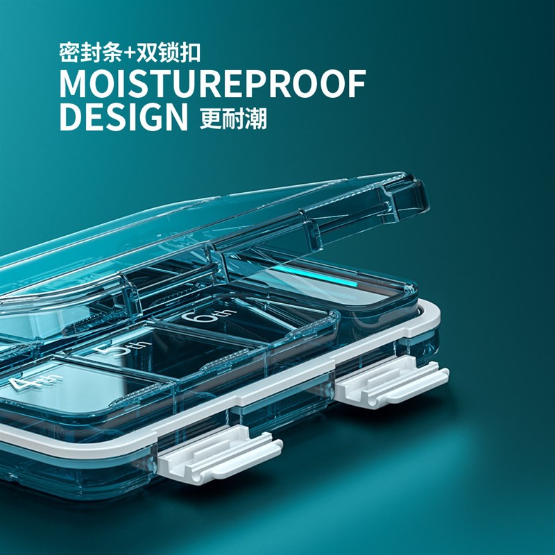 药盒便携式7天分装一周大容量y药丸随身药盒子分药器分装盒小药盒