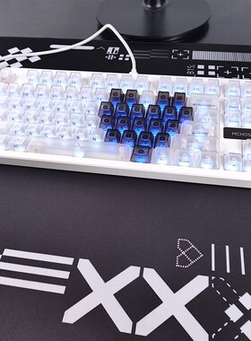 白色雾透爱心键帽侧刻适配迈从Ace68夜魔EZ63狼蛛F87 made68 ATK