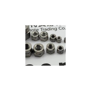 碳钢双割槽自锁螺母 411法标六角碳钢双开槽防松锁紧螺母 NFE25