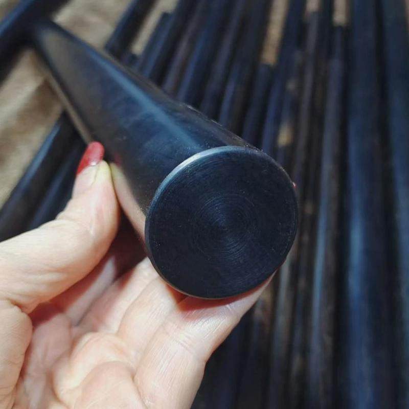 紫光檀圆棒木料黑檀实木杆红木紫檀木棍硬木擀原木手把件红木小料