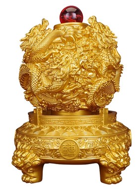 九转乾坤鼎摆件招财镇宅家居客厅转运珠龙纹鼎办公U室公司开业礼