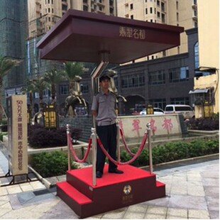 保安站岗台值班岗亭站台不锈钢立岗台物业形象岗亭岗台门卫站岗亭