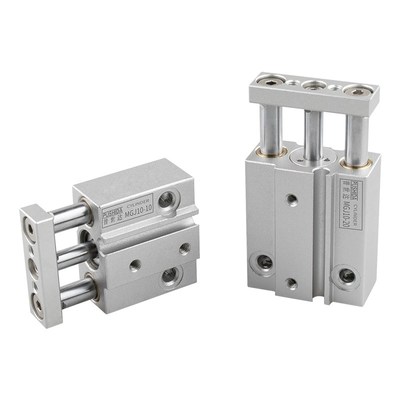 MGJ微型三轴三杆气缸MGJ6*5X10X15-20迷你小型带导杆TCM10-5/6-5S