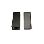 开槽柜门衣柜暗拉 隐形黑色橱柜v抽屉把手轻奢内嵌式 意式 灰嵌入式