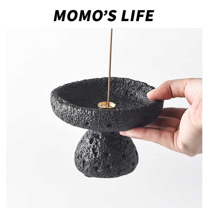 侘寂风线香d香插家用复古中式檀香高级创意熏香底座托盘中古摆件,家居饰品,香托/香盘/香座/香插,淘宝优惠券,粉丝福利购,淘宝优惠卷