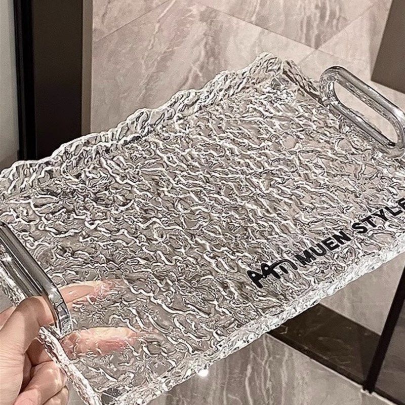 轻奢水杯长方形托盘家用客厅高级感创I意精致放茶杯子亚克力茶盘,餐饮具,餐用托盘,淘宝优惠券,粉丝福利购,淘宝优惠卷