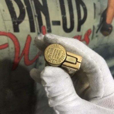 老式二战军迷煤油打火机P纯铜手工雕刻