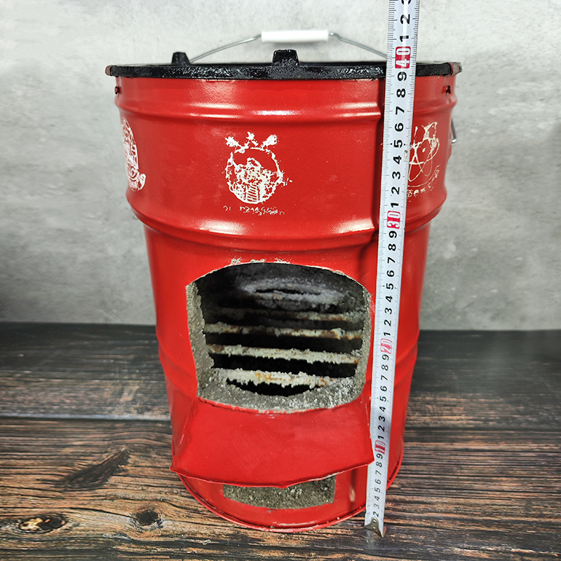 柴火炉家用炒菜做饭农村取暖炉户外便G携柴火炉移动柴火灶庭院灶