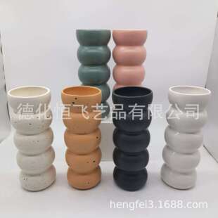 工艺北欧风出口异形陶瓷花瓶花插 创意简约现代家居工艺品ceramic