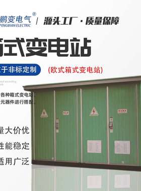 鹏变电气 美式预装式紧凑型250KVA箱式变电站路灯箱变厂家