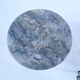 意式极简圆形奢石沙发边几轻奢茶几桌设计师款现代简约微晶石角几