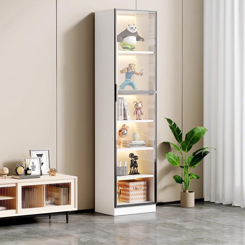 新疆包邮书柜落地置物架一体靠墙客厅家用展示柜儿童绘本架多层收