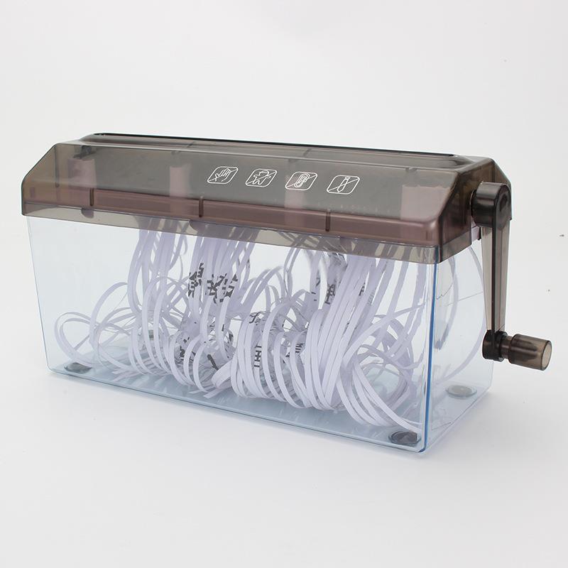 家用迷你小型条状手动碎纸机日常金融票据A4纸碎纸机手摇便携热销