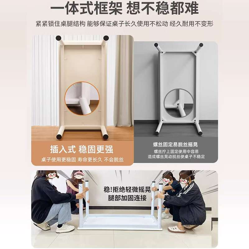 实木电脑桌卧室家用书桌写字桌简易长方形办公桌子学生专用学习桌