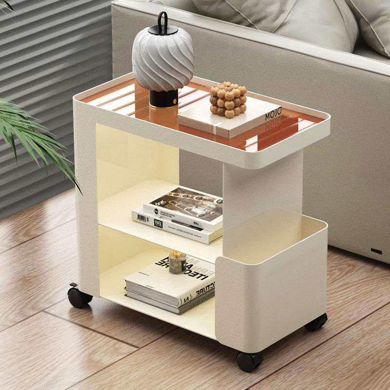 可移动小推轻奢客厅车铁艺家用沙发边几电脑桌旁小收纳置物架床边,住宅家具,移动边几/推车,淘宝优惠券,粉丝福利购,淘宝优惠卷