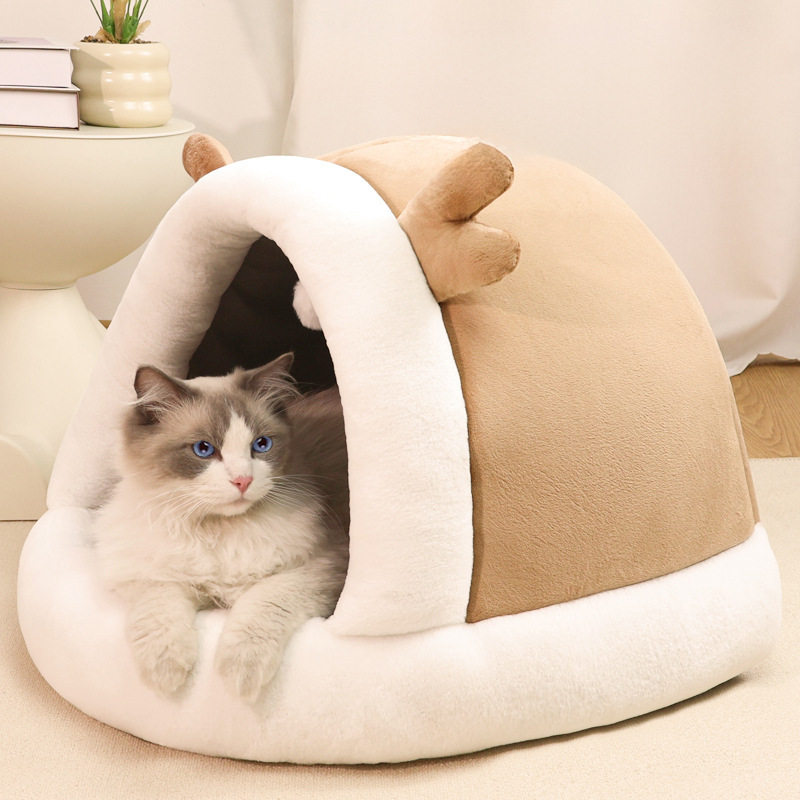猫窝四季通用冬季猫屋冬天保暖封闭式安全感猫咪睡窝幼猫宠物狗窝