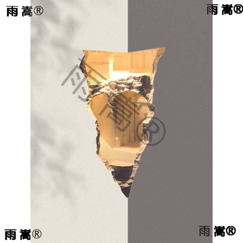 立体壁灯嵌入式石膏灯墙角内嵌感应夜灯拐角装饰灯中式造型灯